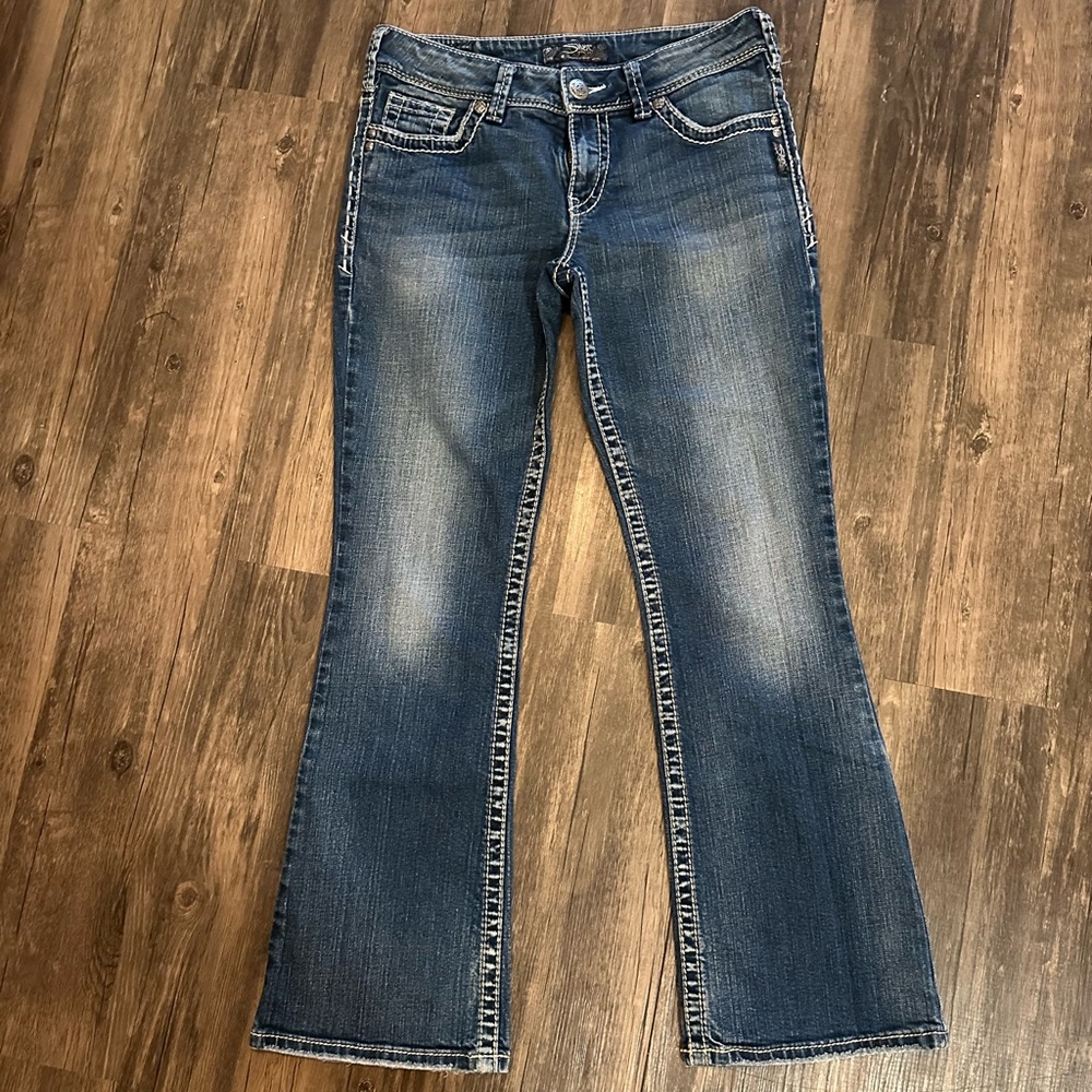 Silver Jeans Blue Boot Cut Denim with Natural Fading size W29/L30